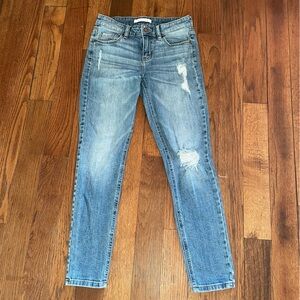 Eunina Distressed Light Blue Slim Jeans